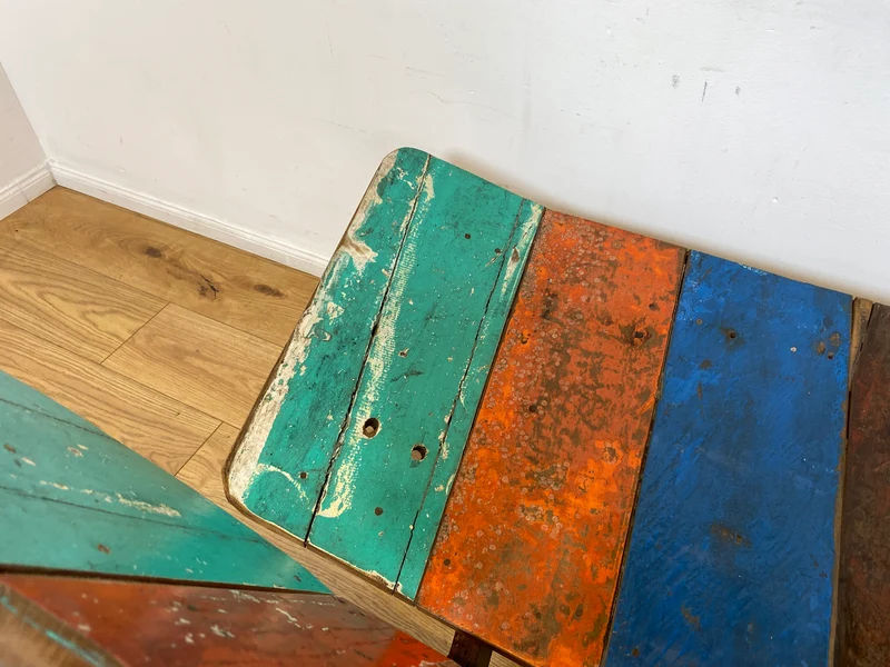 Boatwood by WMK I Formschönes Sofa aus altem Bootsholz I handgefertigtes Unikat