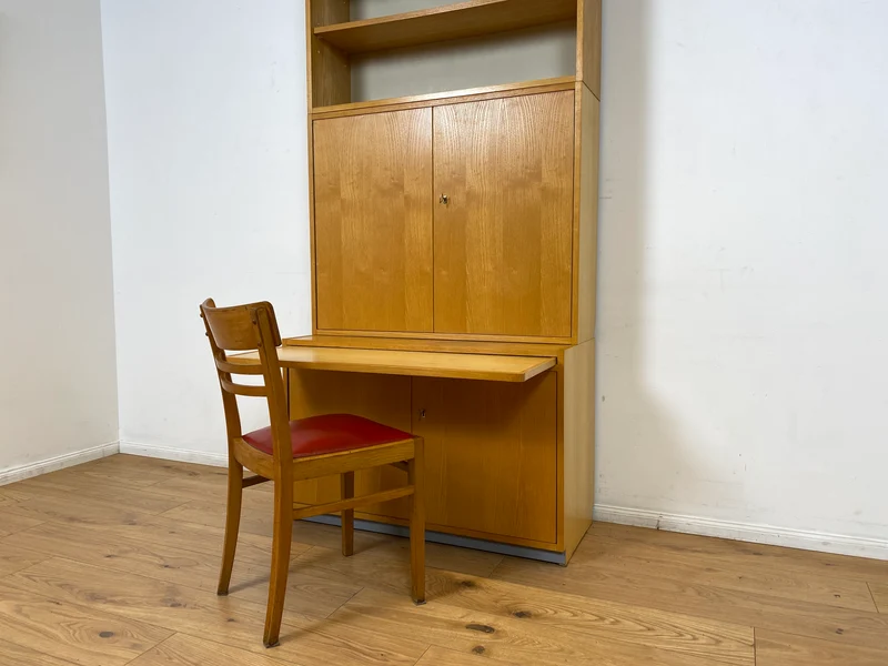 WMK I DDR Designer Highboard 605 von Bruno Knoblauch für VEB Hellerau aus 1968 in Esche