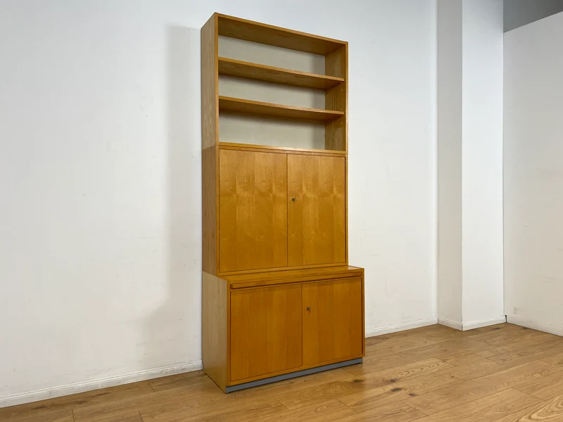 WMK I DDR Designer Highboard 605 von Bruno Knoblauch für VEB Hellerau aus 1968 in Esche