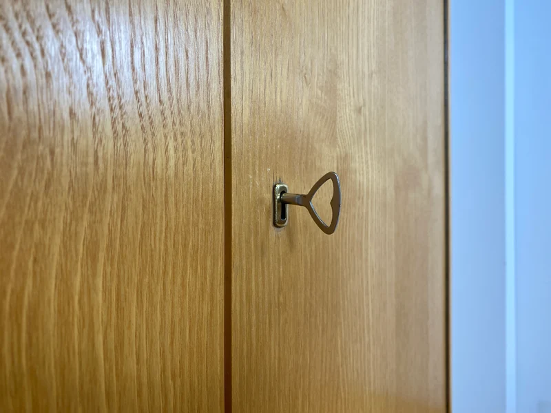 WMK I DDR Designer Highboard 605 von Bruno Knoblauch für VEB Hellerau aus 1968 in Esche