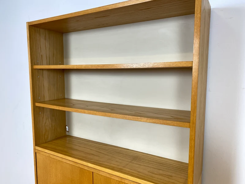 WMK I DDR Designer Highboard 605 von Bruno Knoblauch für VEB Hellerau aus 1968 in Esche