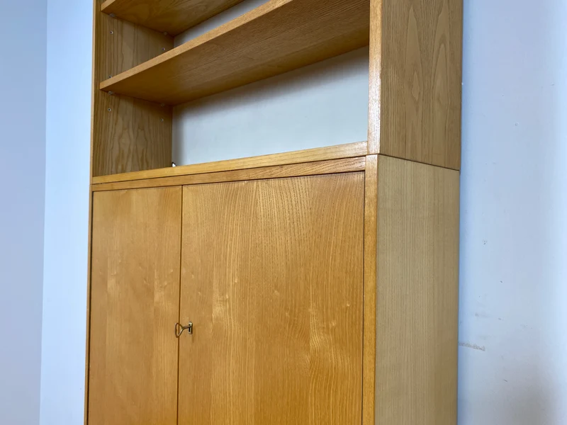 WMK I DDR Designer Highboard 605 von Bruno Knoblauch für VEB Hellerau aus 1968 in Esche