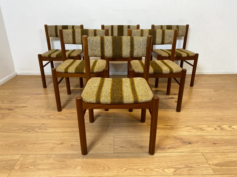 WMK I Set aus 6 stilvollen skandinavischen Mid-Century Designer Stühlen von Farstrup