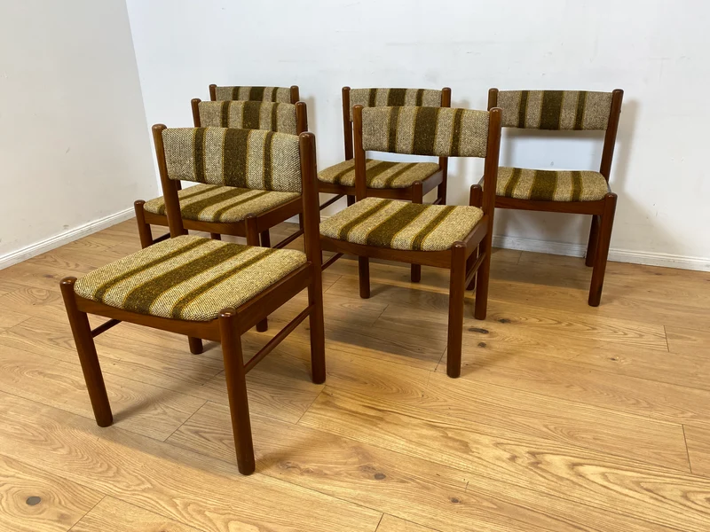 WMK I Set aus 6 stilvollen skandinavischen Mid-Century Designer Stühlen von Farstrup