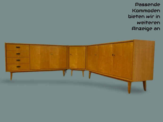 WMK I Versand 85€ I Stilvolles helles Mid-Century Sideboard aus 1965 von VEB Südthüringer Möbelwerken Themar
