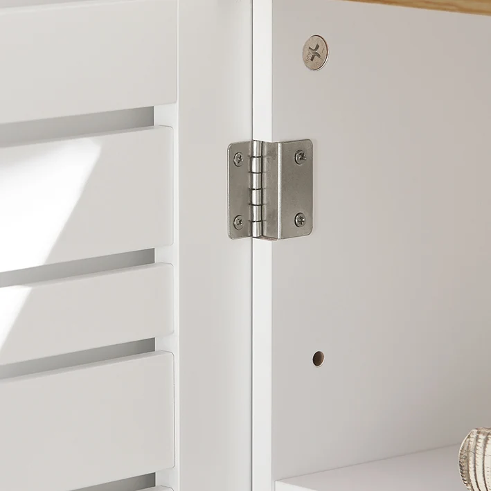 SoBuy | Waschbeckenunterschrank | Badezimmerunterschrank Weiß | BZR40-W