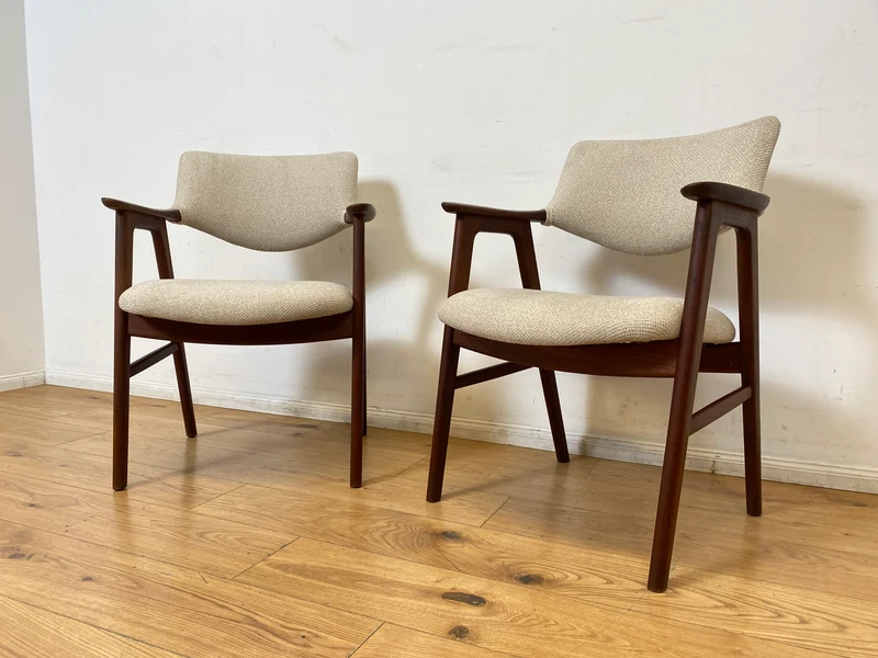 WMK I 1/2 Stilvoller skandinavischer Mid-Century Designer Stuhl I Erik Kirkegaard für Glostrup