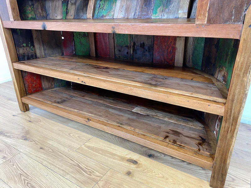 Boatwood by WMK I Einzigartige Bar aus altem Bootsholz I handgefertigtes Unikat in Originalfarben der Boote