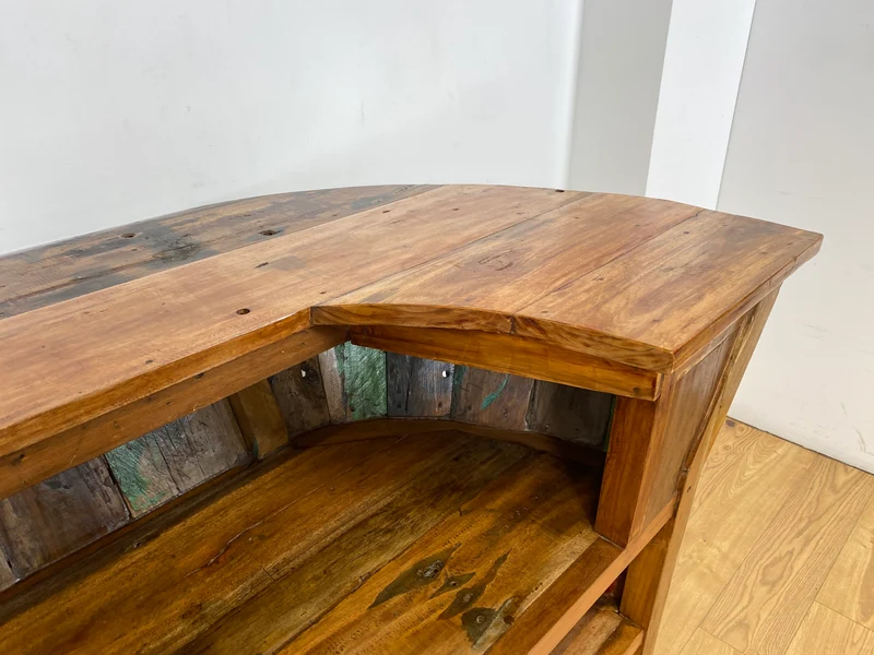 Boatwood by WMK I Einzigartige Bar aus altem Bootsholz I handgefertigtes Unikat in Originalfarben der Boote