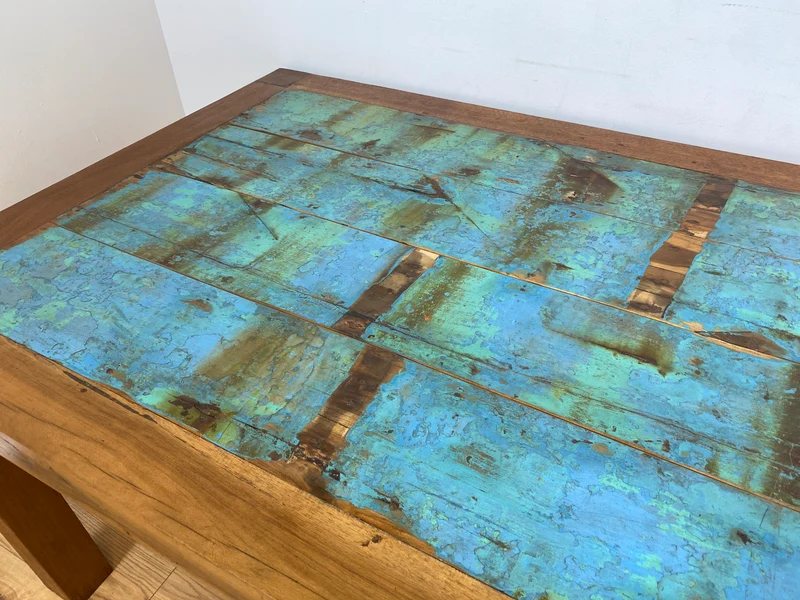 Boatwood by WMK I Imposanter 280x100cm großer Esstisch aus altem Bootsholz