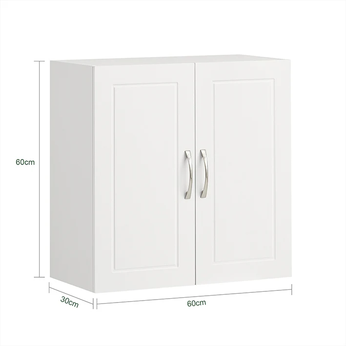 SoBuy | Wandschrank Bad | Hängeschrank | Badschrank Weiß | FRG231-W