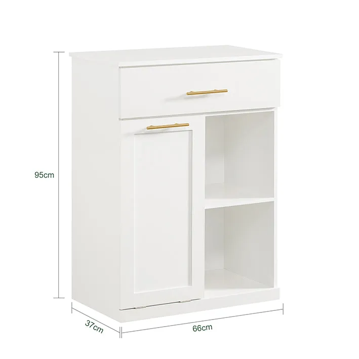 Vorverkauf | SoBuy | Wäscheschrank | Wäschesammler | Badschrank Weiß | BZR66-W