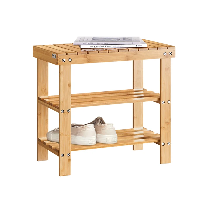 SoBuy | Sitzbank schmal | Breit 50cm Bambus | FSR02-K-N