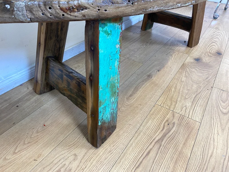 Boatwood by WMK I Nachhaltige & sehr robuste Bank aus altem Bootsholz