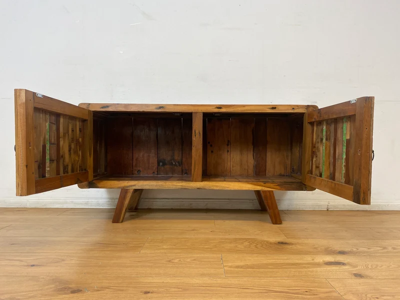 Boatwood by WMK I Bunterschönes Sideboard handgefertigt aus altem Bootsholz