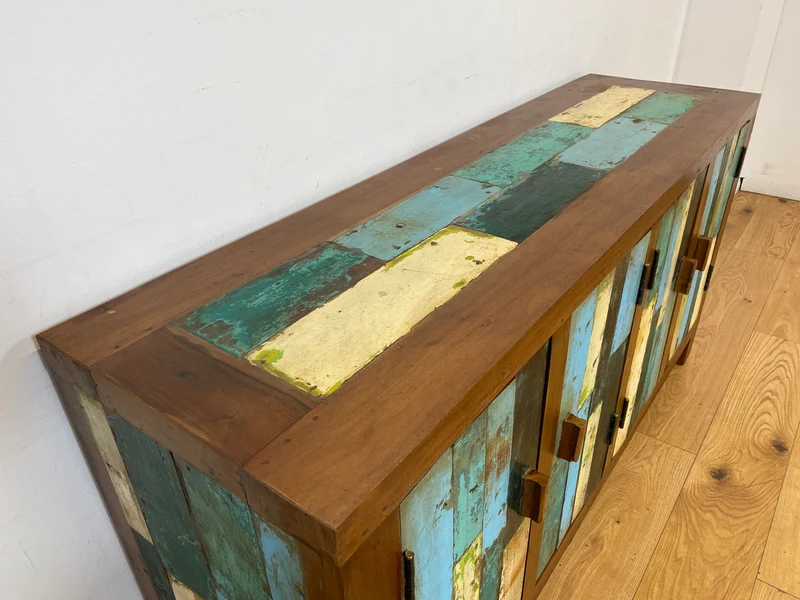Boatwood by WMK I Nachhaltiges Sideboard handgefertigt aus altem Bootsholz