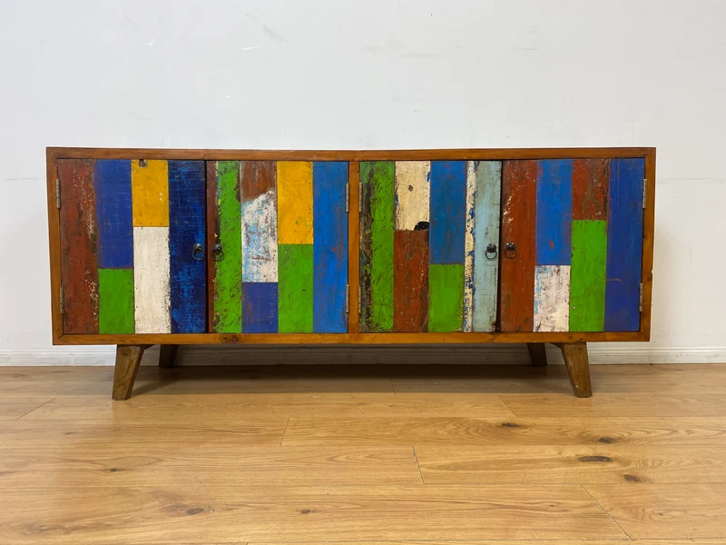 Boatwood by WMK I Nachhaltiges Sideboard handgefertigt aus altem Bootsholz