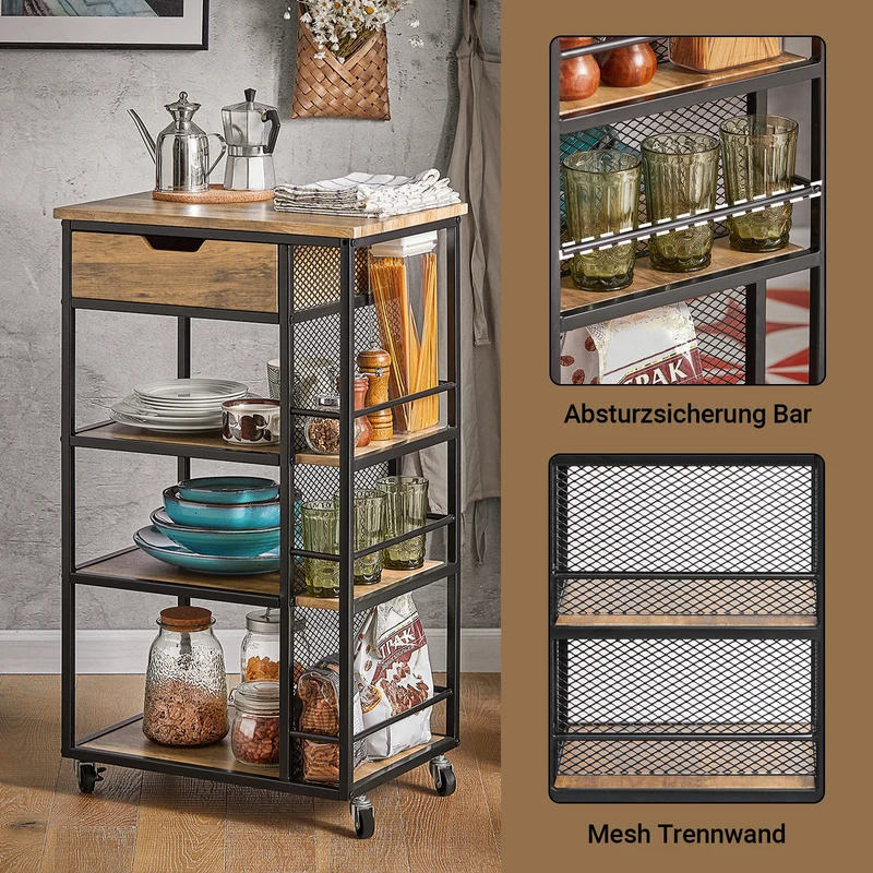 SoBuy | Servierwagen | Beistellwagen | Mehrzweckschrank | FKW99-N