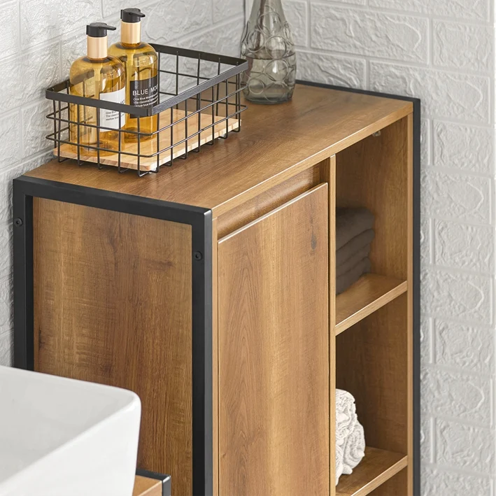 SoBuy | Wäscheschrank mit Wäschesäcken | Wäschesammler | Wäschekorb | BZR65-PF