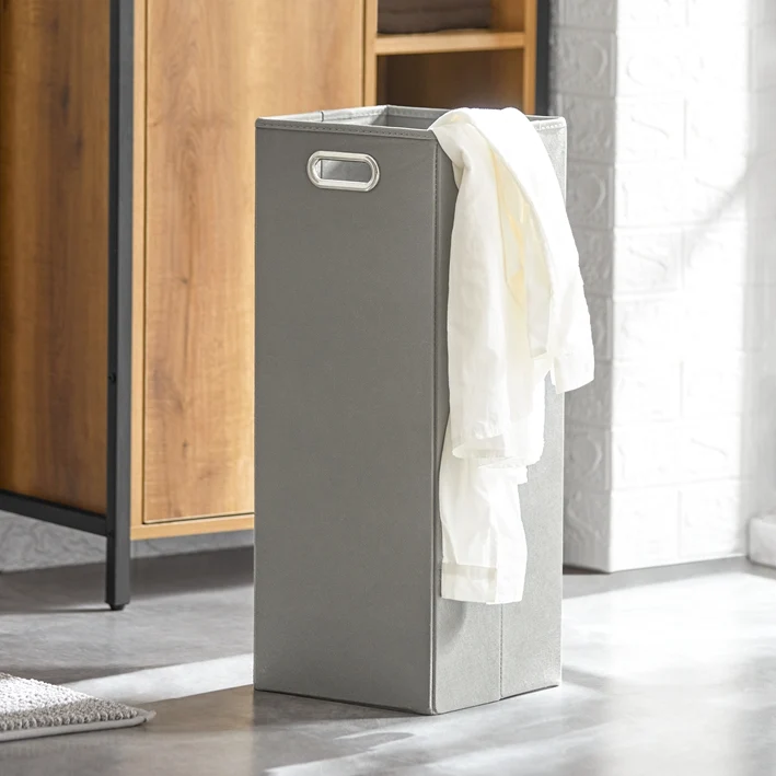 SoBuy | Wäscheschrank mit Wäschesäcken | Wäschesammler | Wäschekorb | BZR65-PF
