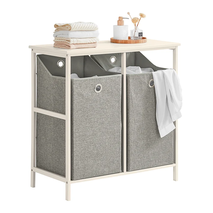SoBuy | Wäschetruhe | Wäschesammler | Wäscheschrank | BZR57-W