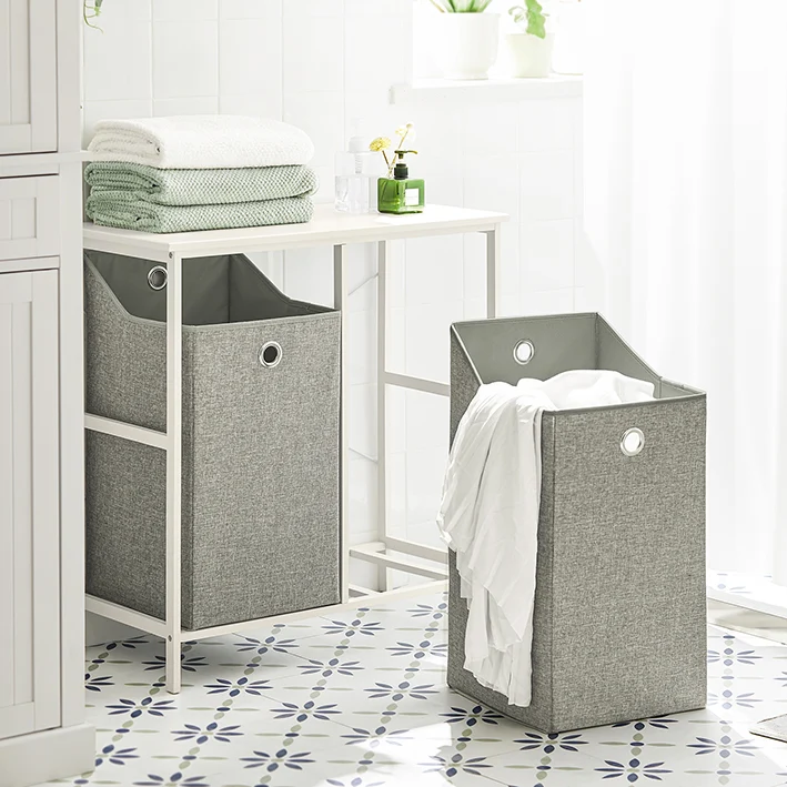 SoBuy | Wäschetruhe | Wäschesammler | Wäscheschrank | BZR57-W