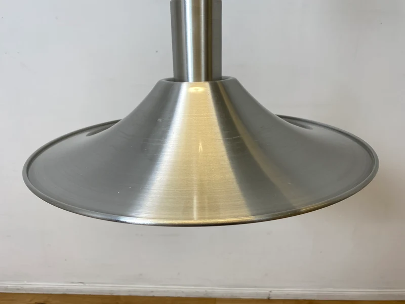 WMK I Stilvolle höhenverstellbare skandinavische Space Age Designer Pendelleuchte von Belid in Chrom