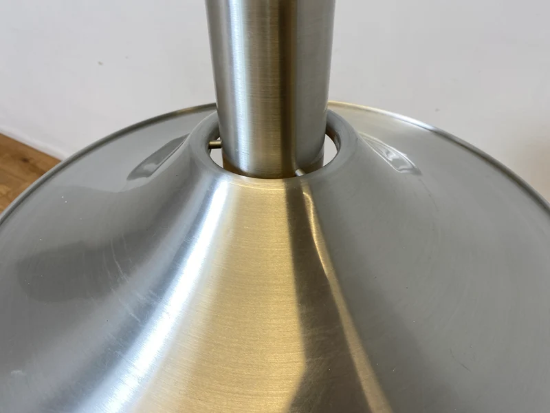 WMK I Stilvolle höhenverstellbare skandinavische Space Age Designer Pendelleuchte von Belid in Chrom