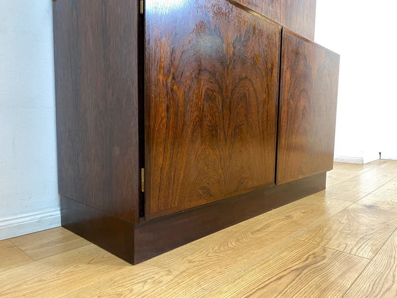 WMK I Stilvoller skandinavischer Mid-Century Designer Schreibschrank by Omann Junior in Palisander