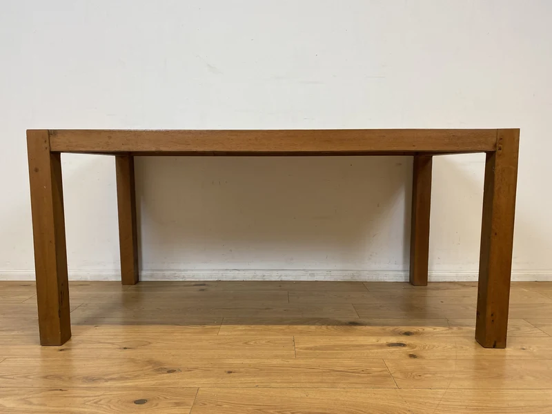 Boatwood by WMK # Einzigartiger 170x88cm großer Esstisch aus altem Bootsholz, ein handgefertigtes Unikat aus massivem Teakholz