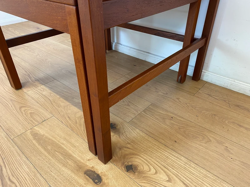WMK I Stilvoller skandinavischer Mid-Century 2-in-1 Designer Couchtisch von Borge Mogensen für Fredericia Stolefabrik aus Teakholz