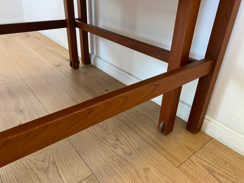 WMK I Stilvoller skandinavischer Mid-Century 2-in-1 Designer Couchtisch von Borge Mogensen für Fredericia Stolefabrik aus Teakholz