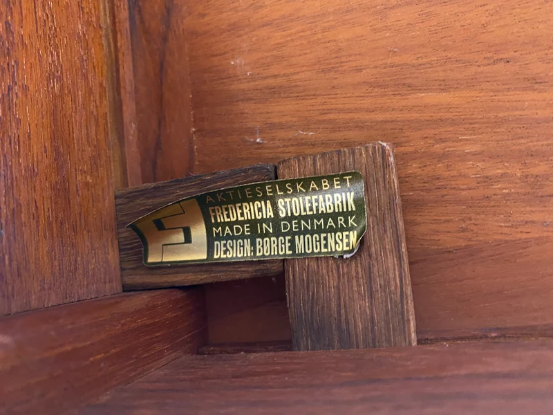 WMK I Stilvoller skandinavischer Mid-Century 2-in-1 Designer Couchtisch von Borge Mogensen für Fredericia Stolefabrik aus Teakholz