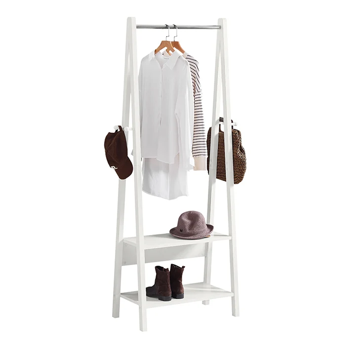 SoBuy | Kleiderständer | Garderobenständer | Kleiderstange Weiß | FRG59-W