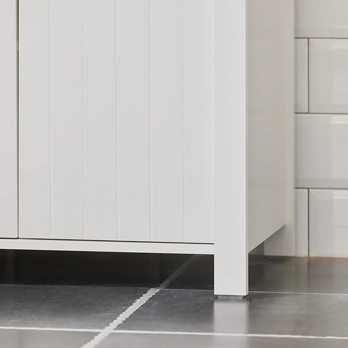 SoBuy | Waschbeckenunterschrank | Badschrank | Waschtisch | Weiß | BZR101-W