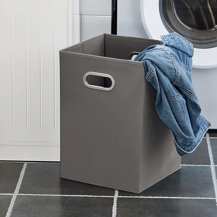 SoBuy | Wäscheschrank | mit ausklappbarem Wäschetruhe | Wäschekorb | Weiß | BZR110-W