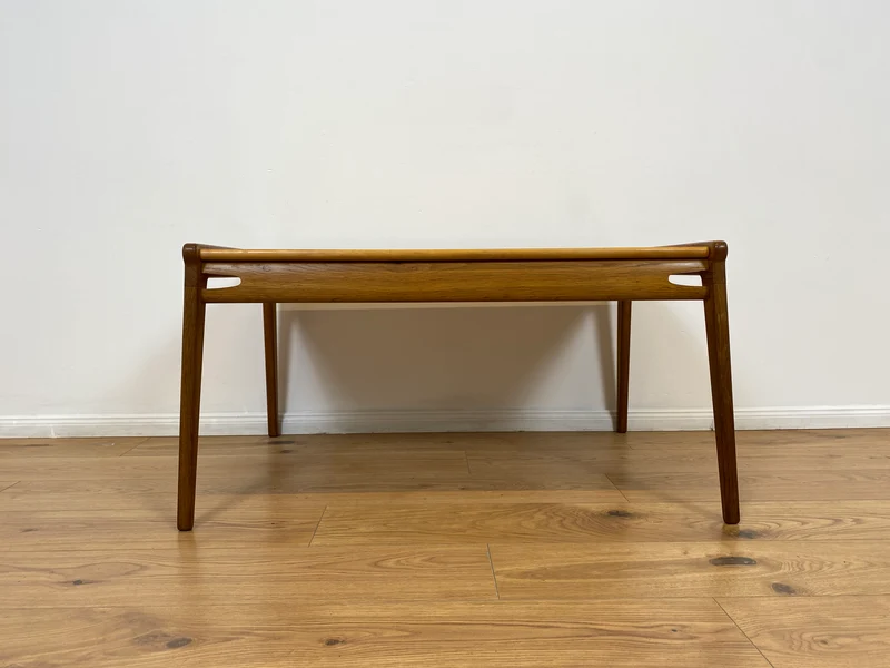 WMK # Rarer Designer Couchtisch aus dem "Hunting Chair Set" von PGH Erzgebirgisches Kunsthandwerk Annaberg Buchholz in gutem Originalzustand