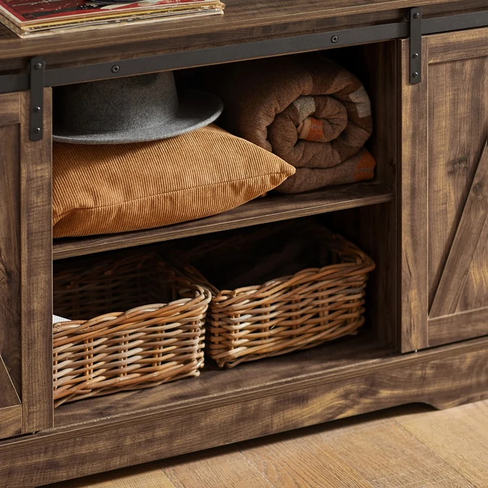 SoBuy | Sideboard mit Schiebetür | Kommode | TV-Schrank | Flurschrank | FSB60-N