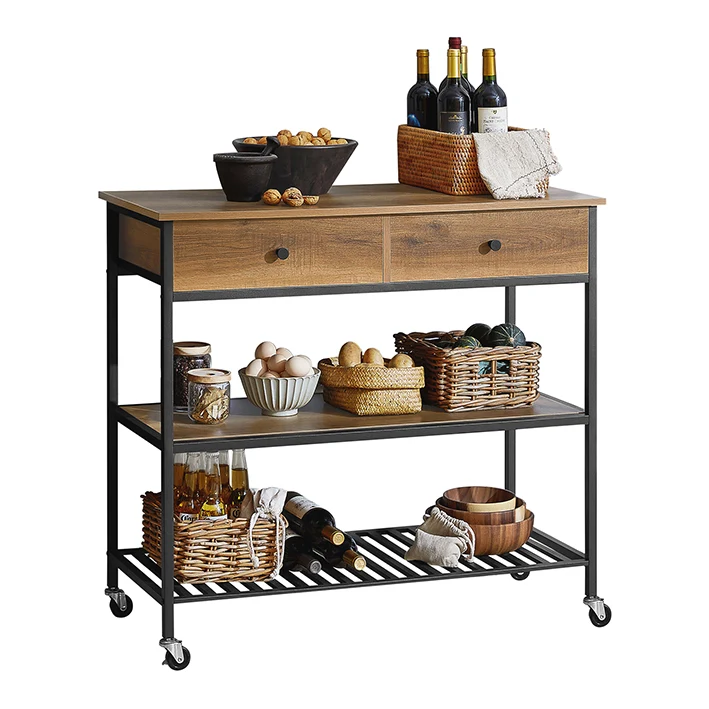 SoBuy | Küchenwagen | Sideboard | Servierwagen | Flurschrank | FKW112-PF