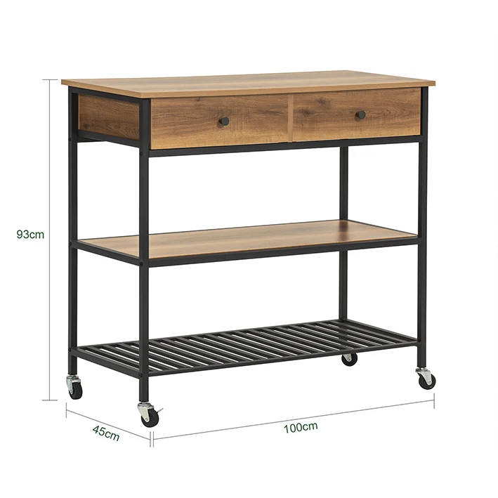 SoBuy | Küchenwagen | Sideboard | Servierwagen | Flurschrank | FKW112-PF