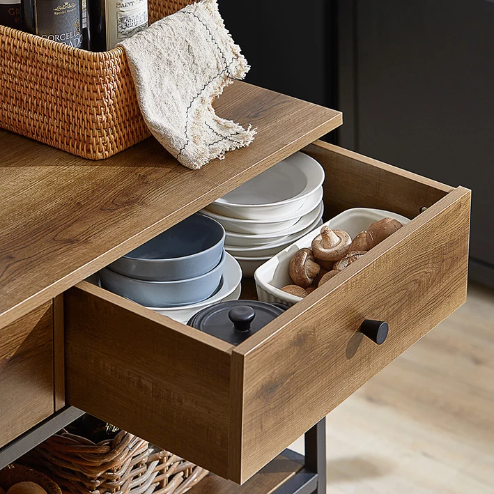 SoBuy | Küchenwagen | Sideboard | Servierwagen | Flurschrank | FKW112-PF