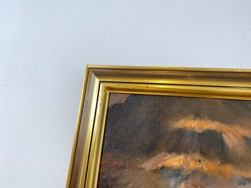 WMK Gut gemalte 83x62 Öl auf Leinwand Replika des berühmten "Verwundeter Kürassier mit einem Mädchen" von Wojciech Adalbert Kossak aus 1970, goldener Holzrahmen