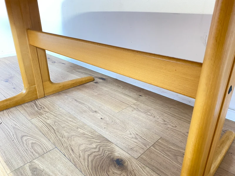 WMK Edler und hochwertiger skandinavischer Designer Esstisch von Skovby Møbelfabrik aus massiver Eiche , 2-fach ausziehbar
