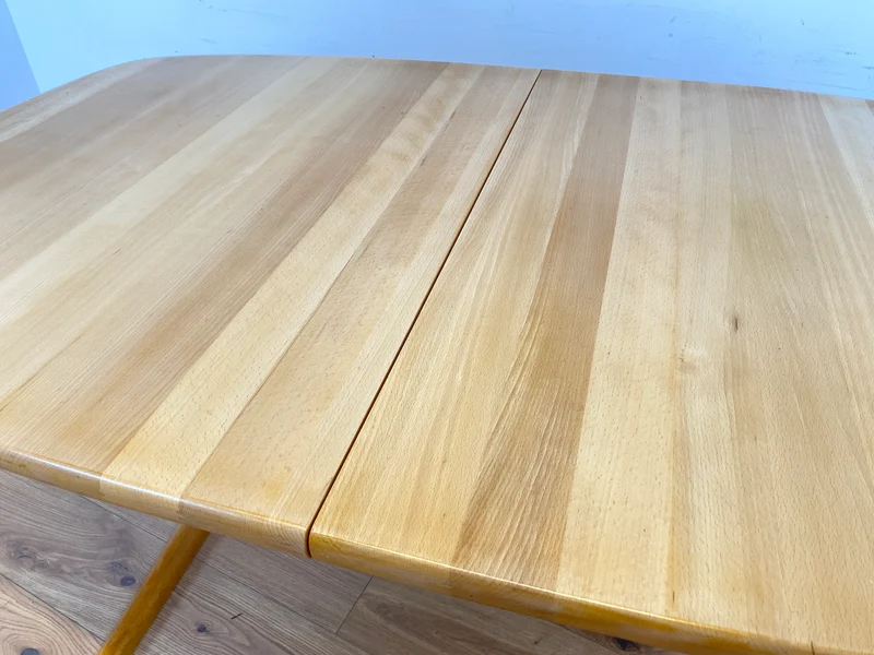 WMK Edler und hochwertiger skandinavischer Designer Esstisch von Skovby Møbelfabrik aus massiver Eiche , 2-fach ausziehbar