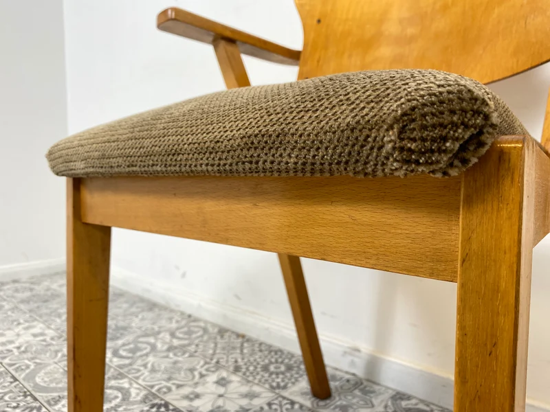 WMK 1/2 Sehr rarer & gut erhaltener Designerstuhl von Selman Selmanagić , Herbert Hirche & Liv Falkenberg für VEB Hellerau