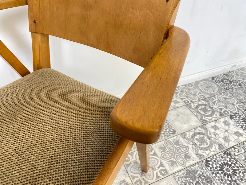 WMK 1/2 Sehr rarer & gut erhaltener Designerstuhl von Selman Selmanagić , Herbert Hirche & Liv Falkenberg für VEB Hellerau