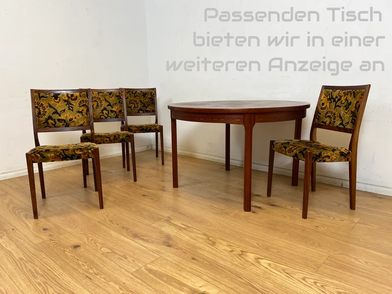 WMK Set aus 4 sehr gut erhaltenen skandinavischen Designerstühlen von Svegards Markaryd aus Palisander + Originalbezug