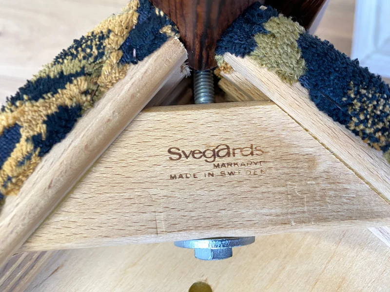 WMK Set aus 4 sehr gut erhaltenen skandinavischen Designerstühlen von Svegards Markaryd aus Palisander + Originalbezug