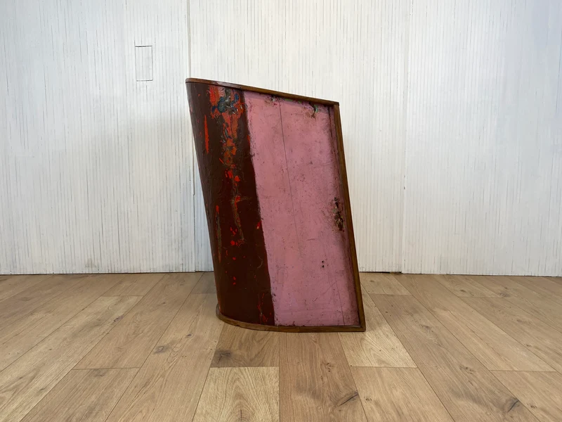 Boatwood by WMK # Einzigartiger & robuster Kapitänsstuhl aus altem Boot, ein handgefertigtes Unikat aus massivem Teakholz