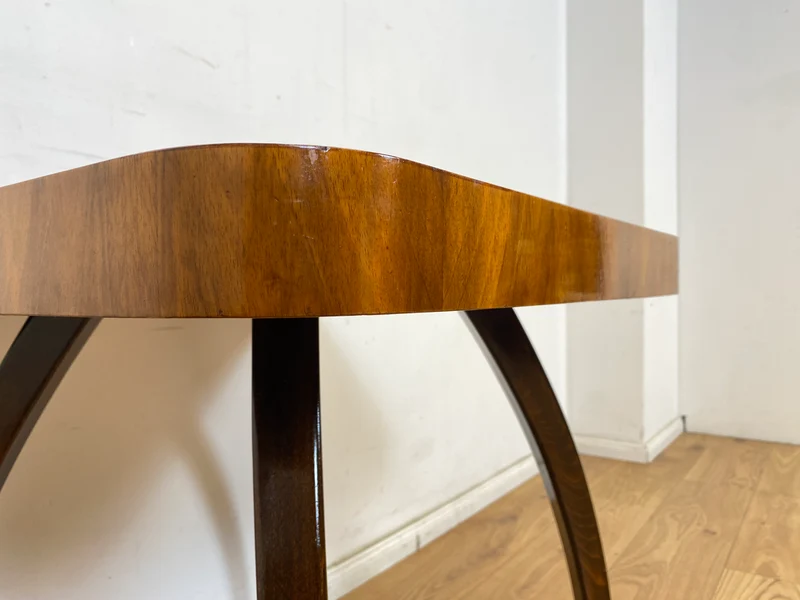 WMK Besonders schöner, seltener und gut erhaltener Mid-Century Couchtisch aus der ehemaligen Tschechoslowakei ČSFR im Art Deco Stil